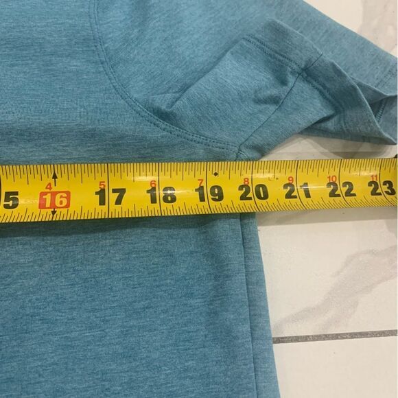 Lululemon Evolution Polo Mens Size M ?Blue Stretch Performance Golf Casual - Picture 5 of 8